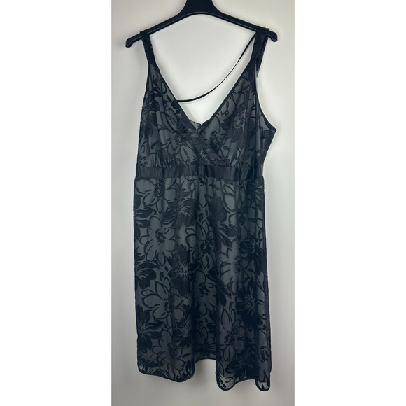 Lane Bryant Velvet Burnout Overlay Surplice Dress Plus Size 22 Whimsigoth Witchy - Picture 14 of 15